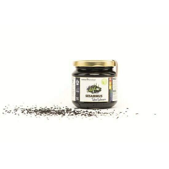 Sesammus schwarz Tahini Naturkostbar 550g