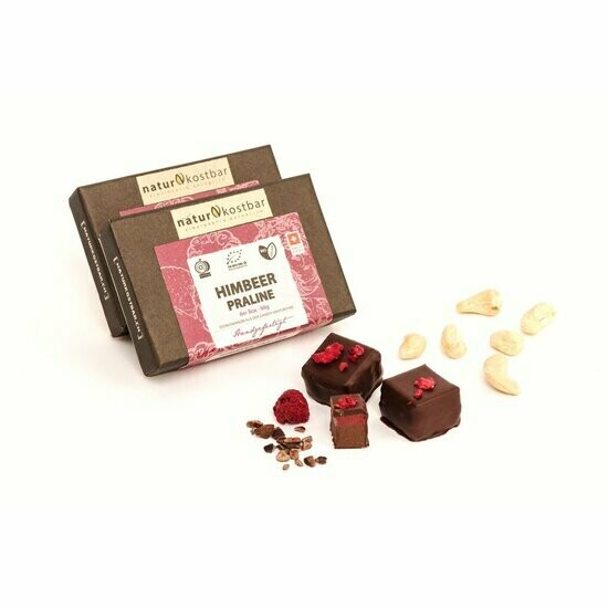 Himbeer Praline Naturkostbar 6er Box 88g