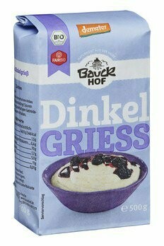 Dinkelgriess Vollkorn Bauckhof  3x 500g
