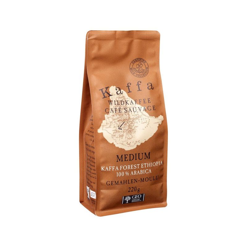 Original Food Wildkaffee Kaffa Medium gemahlen, EU Bio/FLO-Fairtrade 220 g