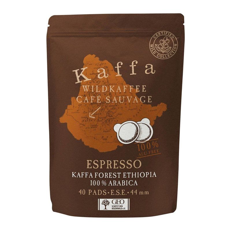 Original Food Wildkaffee Kaffa Espresso 40 Pads, CH Bio/FLO-Fairtrade 280g