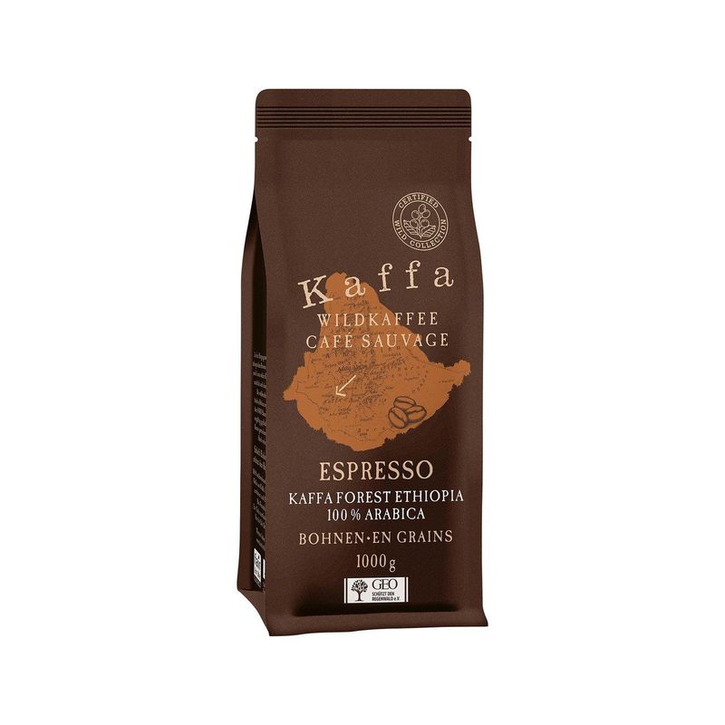 Original Food Wildkaffee Kaffa Espresso Bohnen, EU Bio/FLO-Fairtrade 1kg