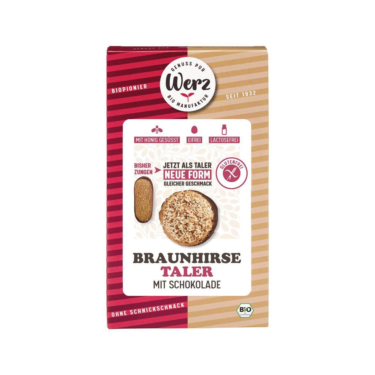 Werz Braunhirse-Taler glutenfrei, EU Bio 150g