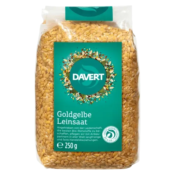 Goldgelbe Leinsaat Davert 500g