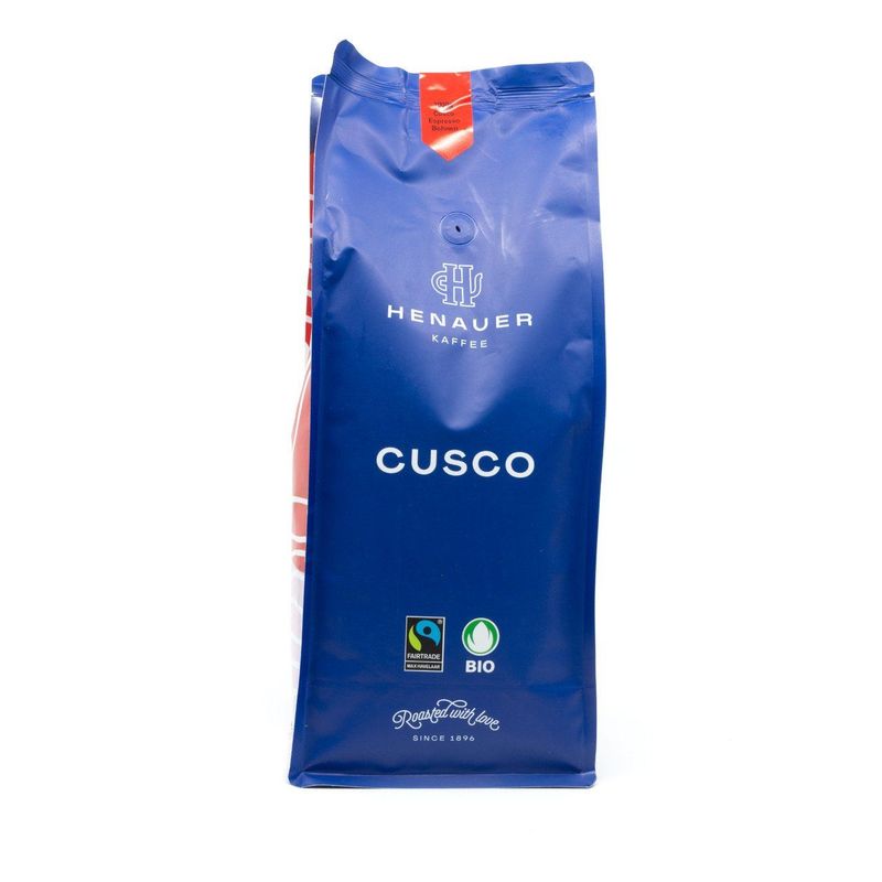 Kaffee Henauer Bio Cusco Espresso Kaffee Bohnen Beutel 1 kg