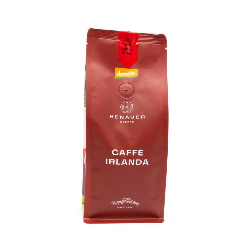 Kaffee Henauer Bio Demeter Kaffee Irlanda Espresso Bohnen Beutel 250 g