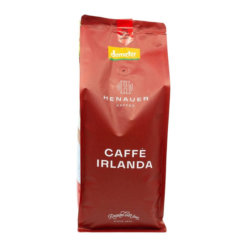 Kaffee Henauer Bio Demeter Kaffee Irlanda Espresso gemahlen Beutel 1 kg