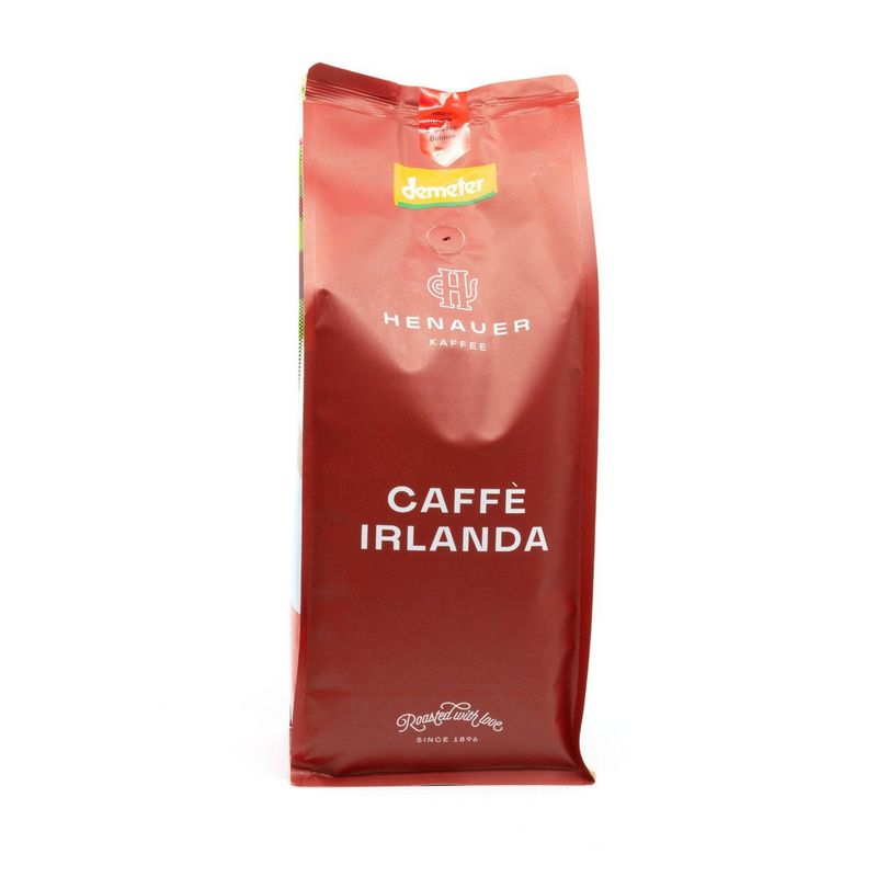 Kaffee Henauer Bio Demeter Kaffee Irlanda Espresso Bohnen Beutel 1 kg