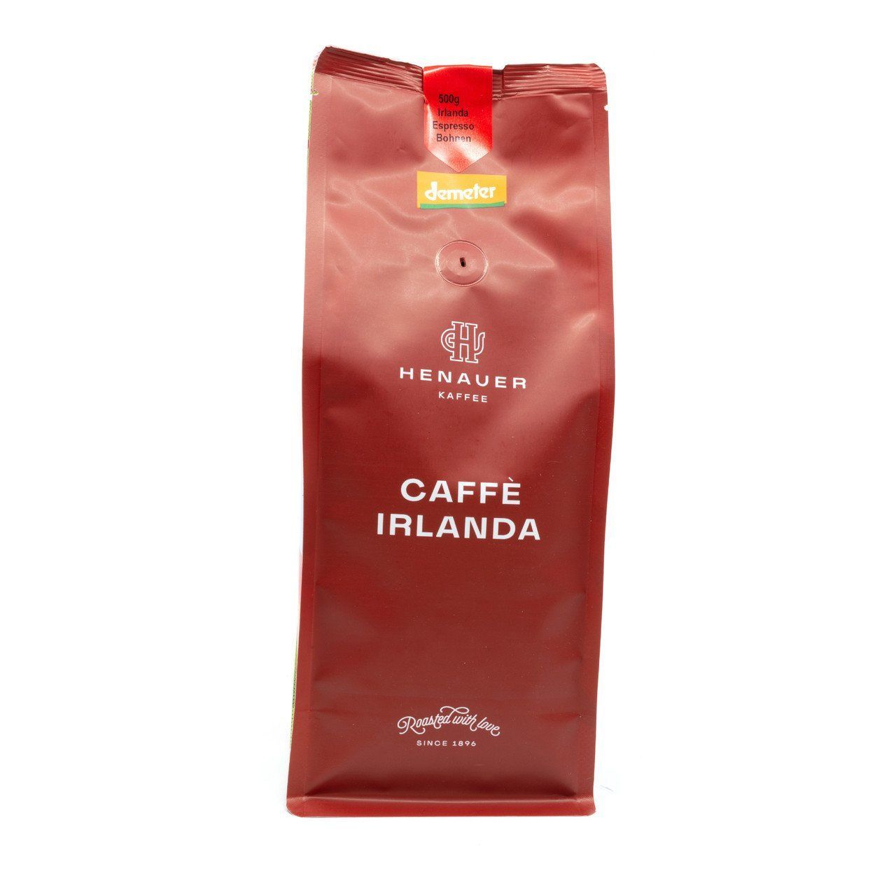 Kaffee Henauer Bio Demeter Kaffee Irlanda Espresso Bohnen Beutel 500 g