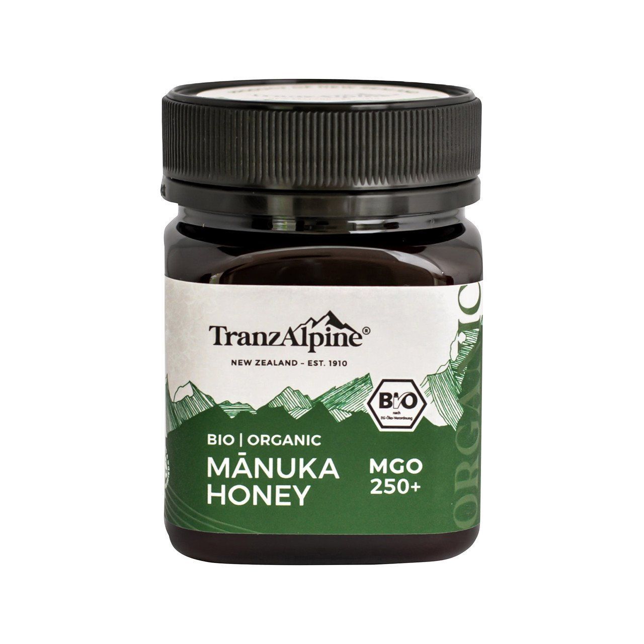 Manuka Honig MGO 250+, 250g Bio TranzAlpine
