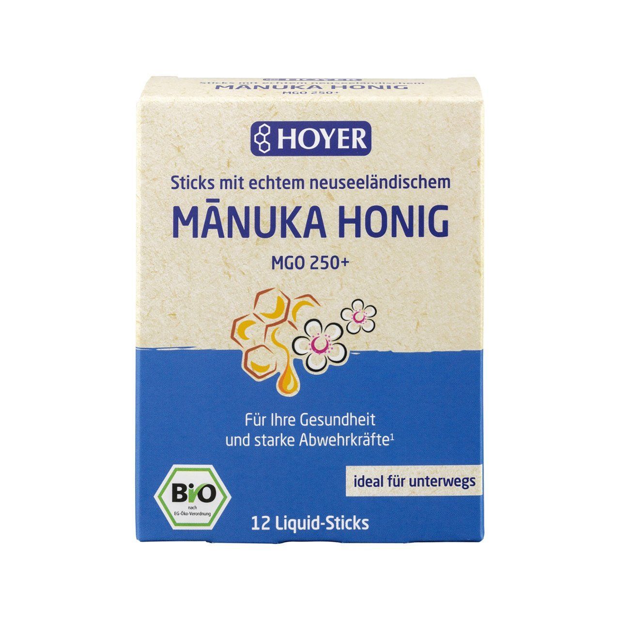 Manuka Honig Liquid-Sticks MGO 250+ active, Hoyer 12 Stick
