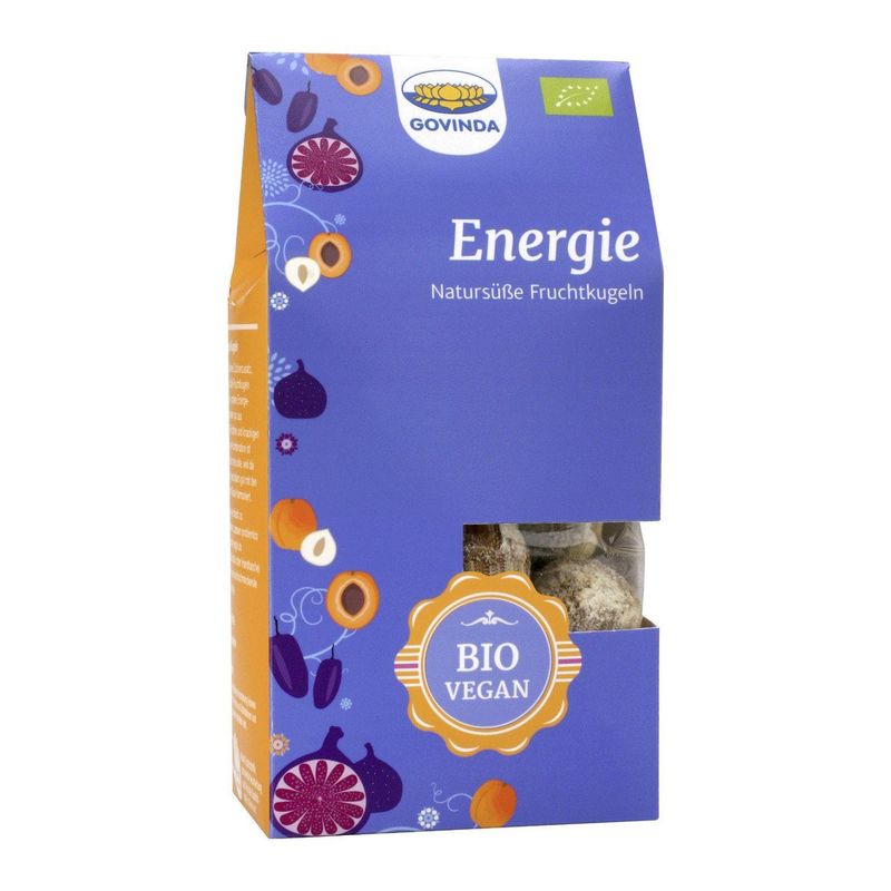 Govinda Energie Kugeln ohne Zucker EU Bio 120g