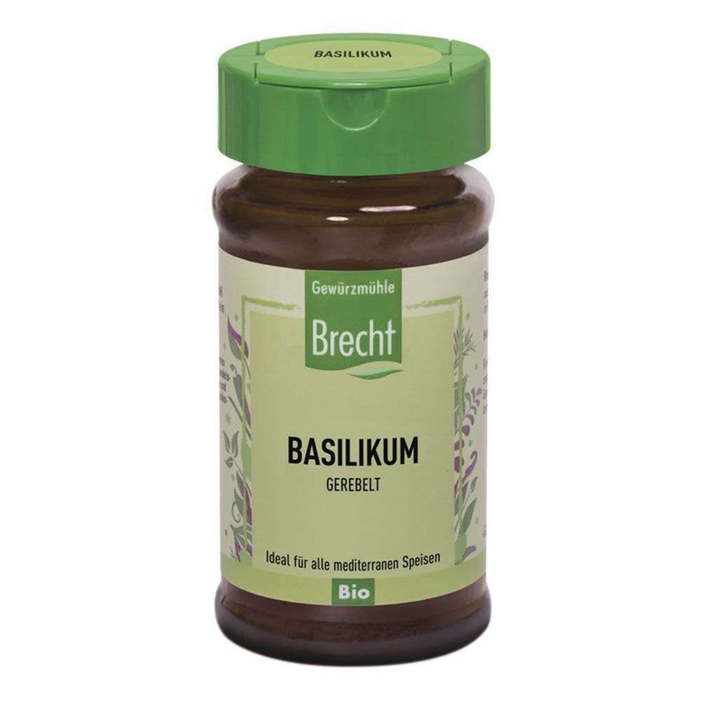 Brecht Bio Basilikum gerebelt Glas 3 x 15 g