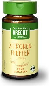Brecht Zitronenpfeffer grob gemahlen Glas 3x 40g