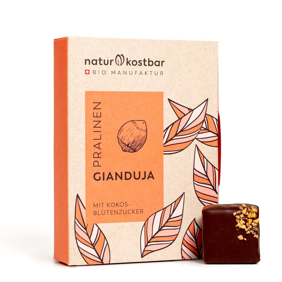 Gianduja Praline Naturkostbar 6er Box 72g
