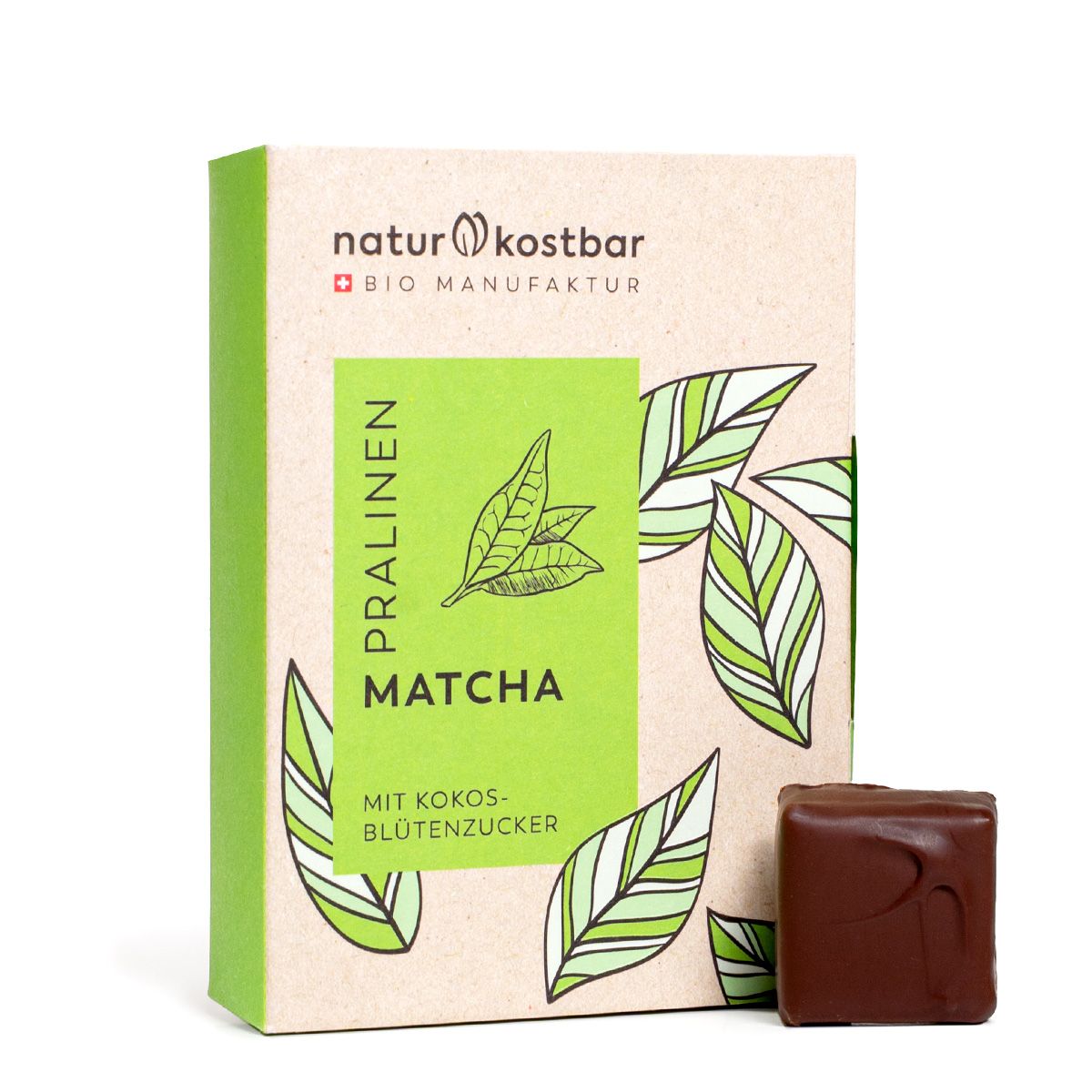 Matcha Praline Naturkostbar 6er Box 72g