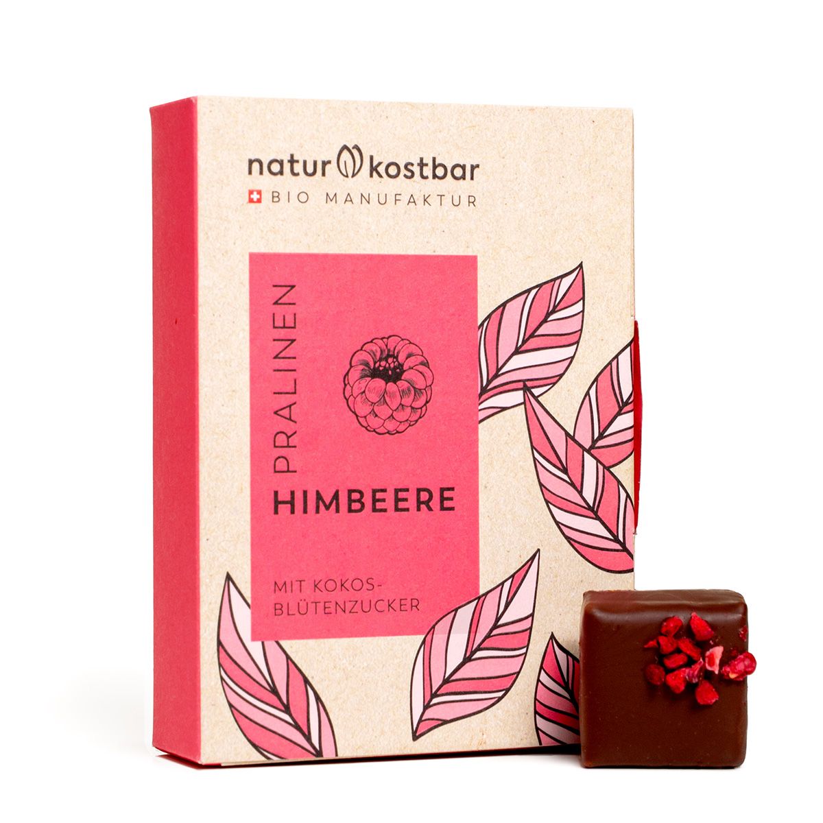Himbeer Praline Naturkostbar 6er Box 72g