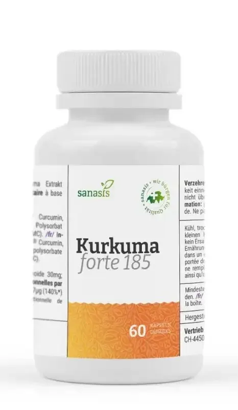 Kurkuma forte 185, 60 Kaps. Kurkuma forte 185, 60 Kaps.