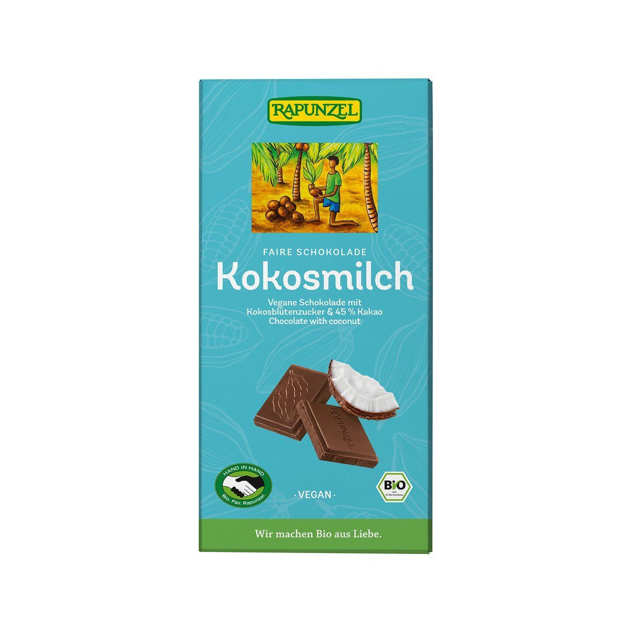 Rapunzel Schokolade Kokosmilch, EU Bio 12x80g