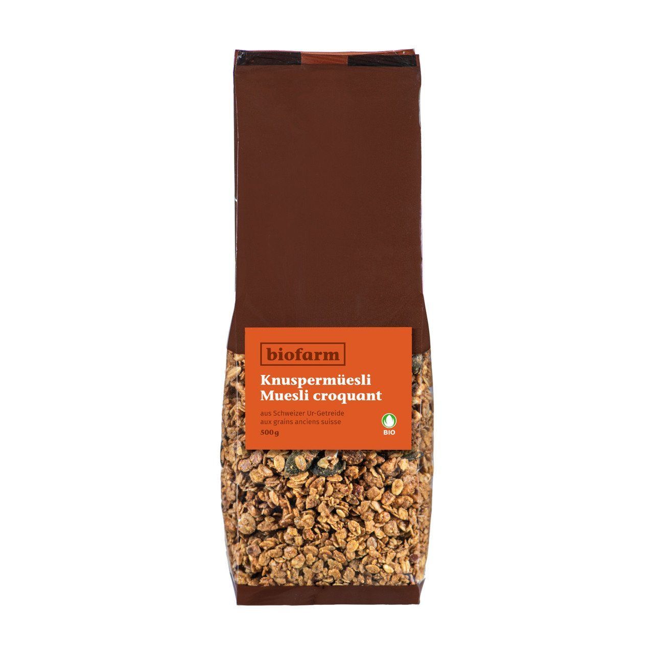 Knusper Müesli Urgetreide Biofarm Bio 500 g