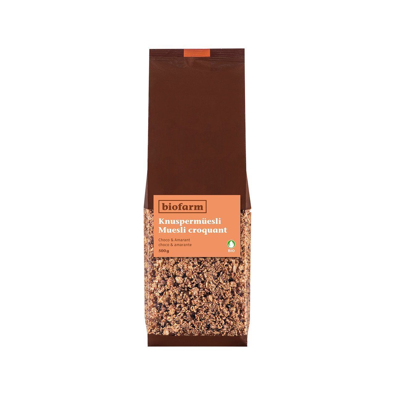 Knusper Müesli Choco Amarant Biofarm 500 g Knusper Müesli Choco Amarant Biofarm 500 g