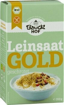 Bauck Mühle Leinsaat geschrotet Gold 3 x 200g