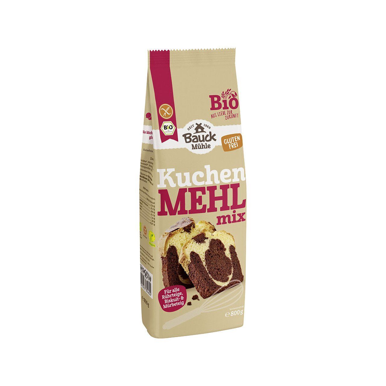 Bauck Mühle Kuchen Mehl Mix , EU Bio glutenfrei  800g