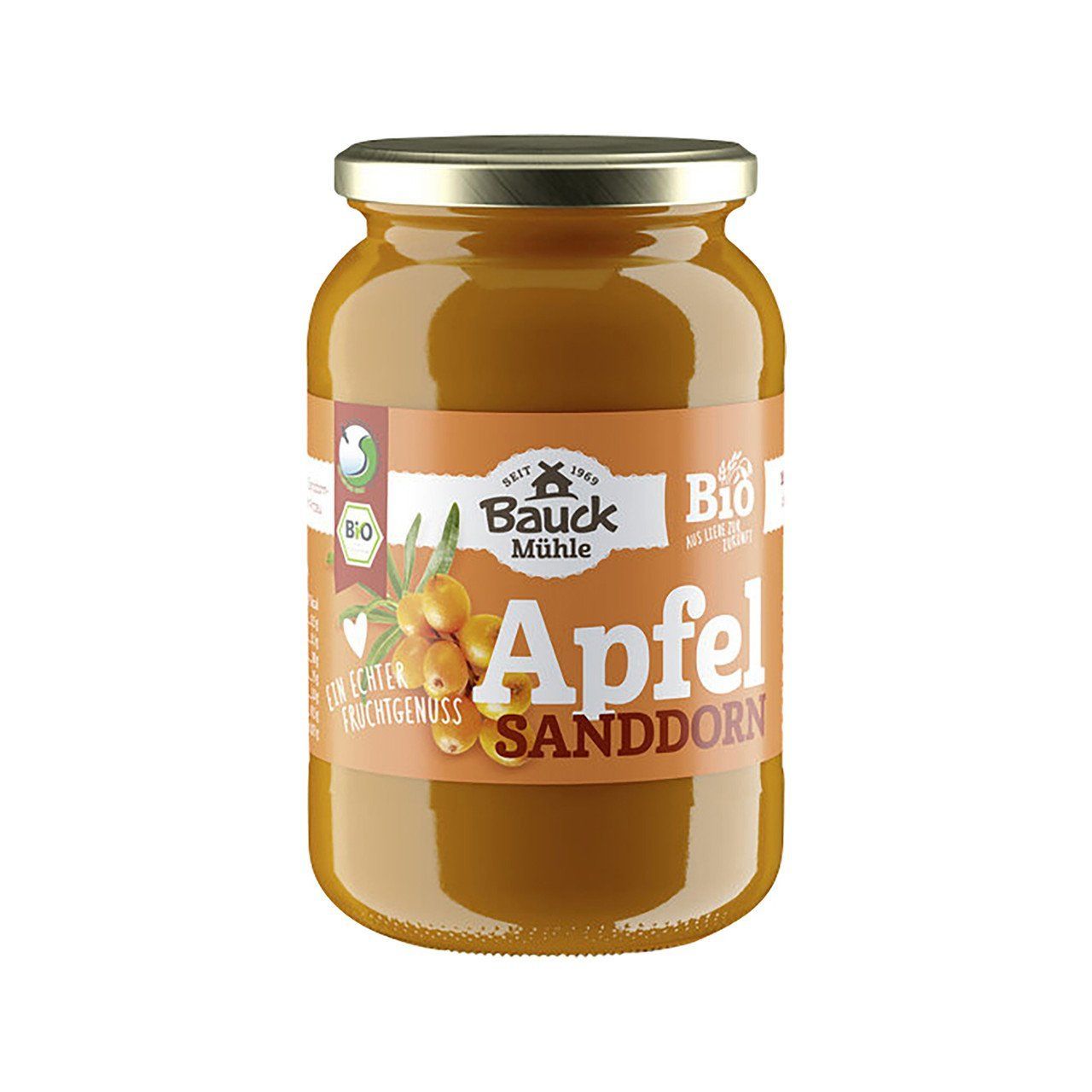 Bauck Mühle Apfelmus-Sanddorn, EU Bio 3 x 360g