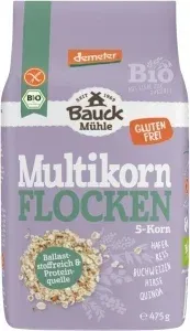 Bauck Multikorn 5 Korn Flocken glutenfrei 3 x 475g Bauck Multikorn 5 Korn Flocken glutenfrei 3 x 475g