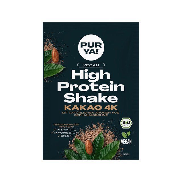 Purya! High Protein Shake, Kakao, EU Bio 10x30g