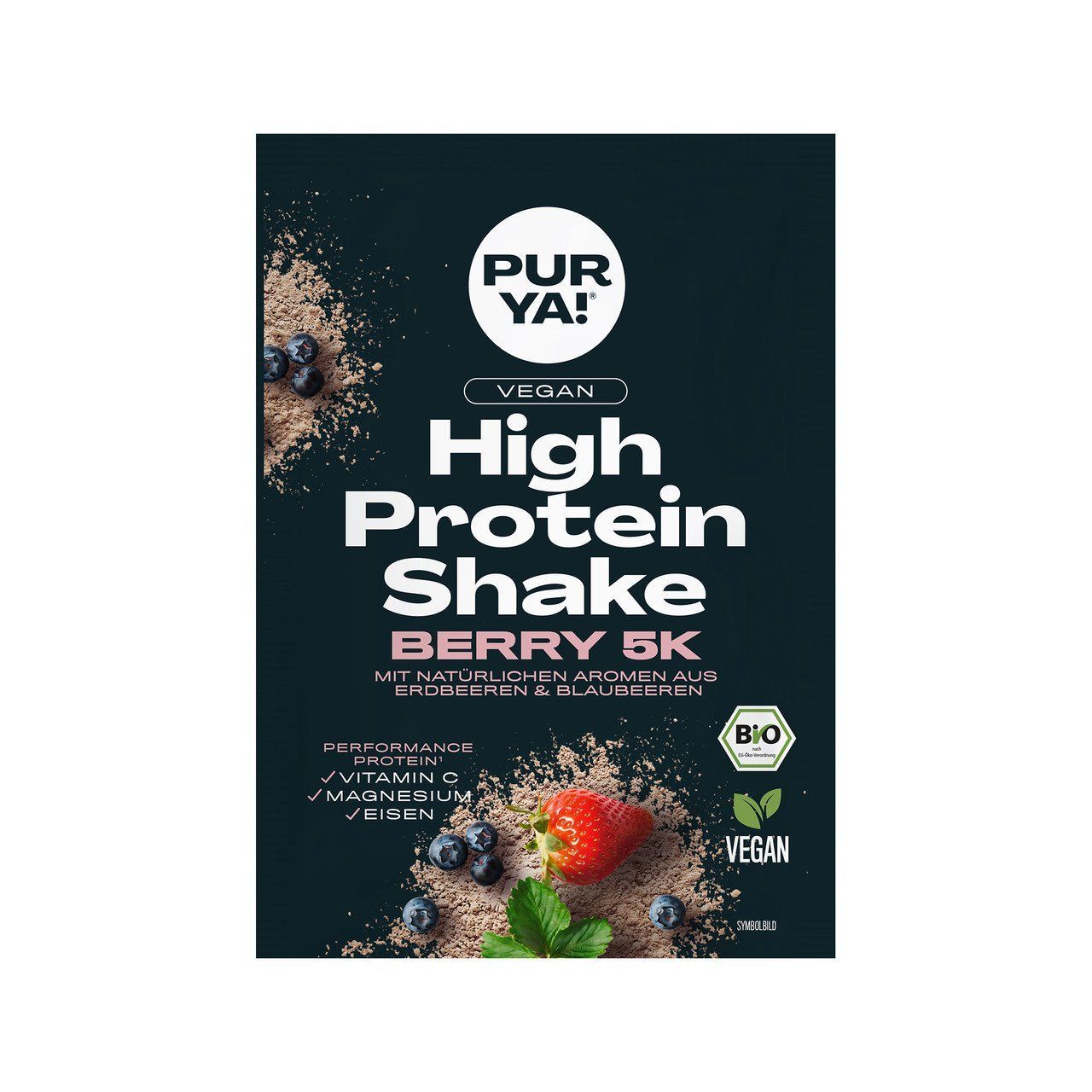Purya! High Protein Shake, Berry, EU Bio 10x30g