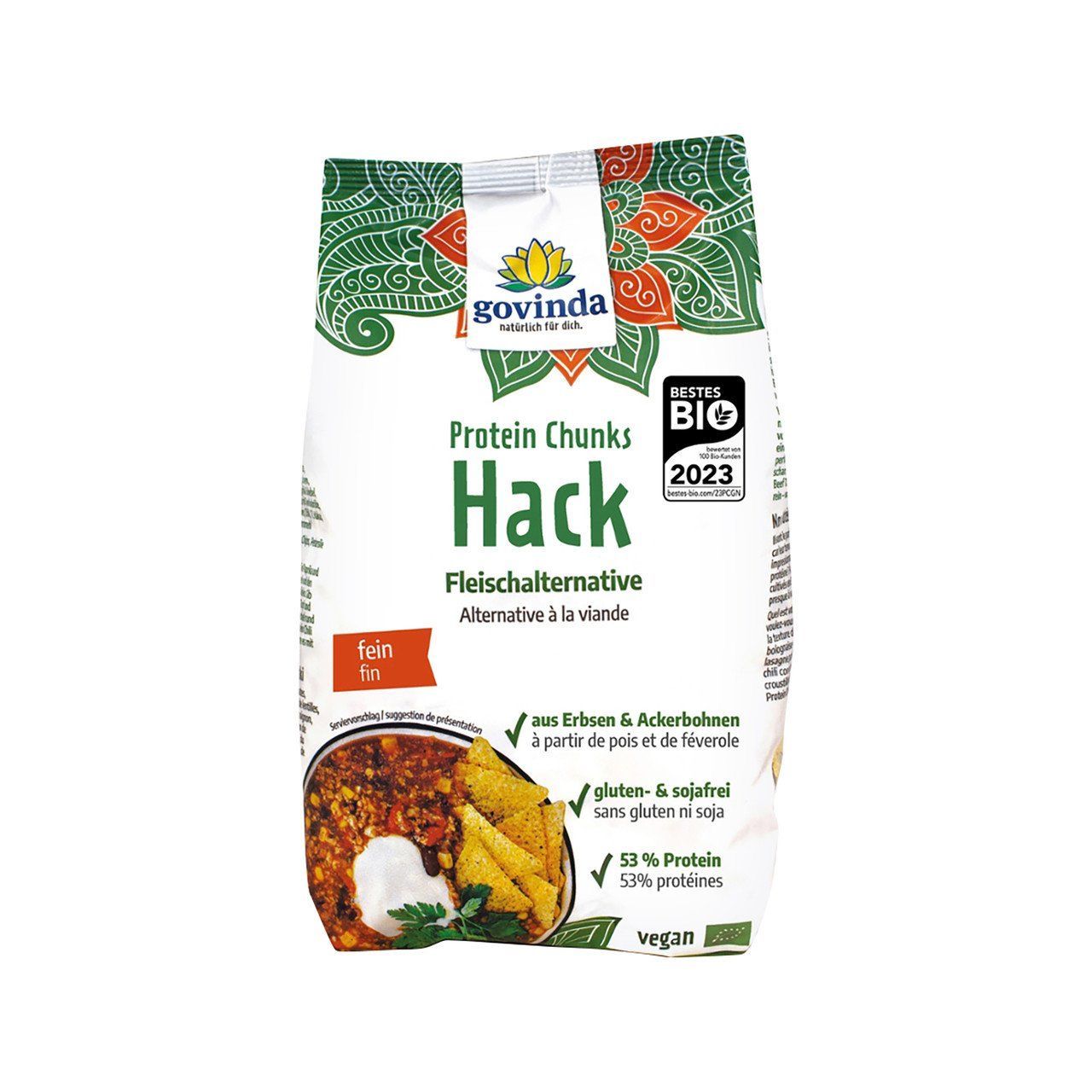 Govinda Protein Chunks, Hack, EU Bio 3x125g