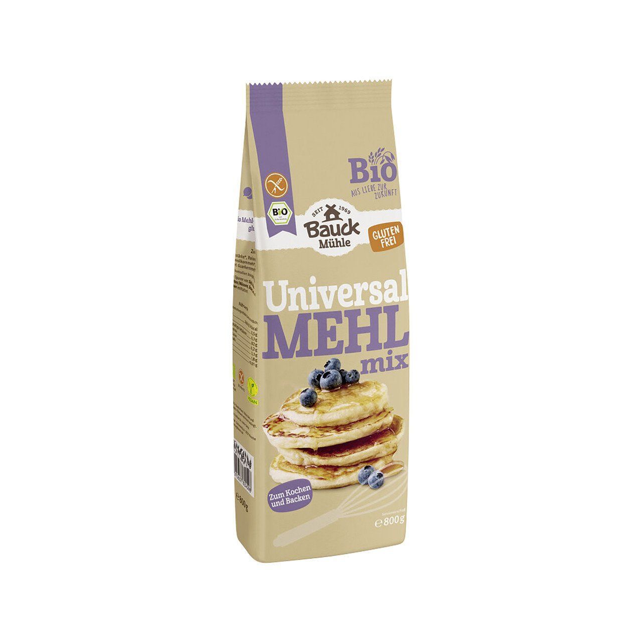 Bauck Mühle Universal Mehl Mix , EU Bio glutenfrei  800g
