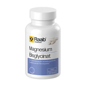 Magnesiumbisglycinat 100 Kapseln Raab Vitalfood