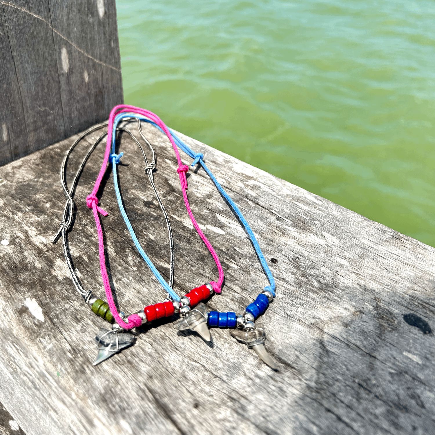 Colored Tooth Necklace