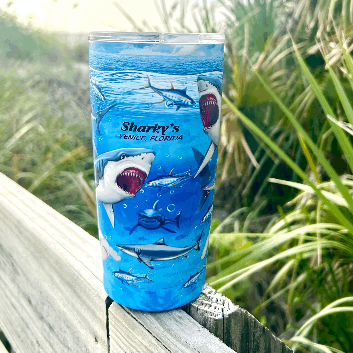 17oz Stainless Steel Tumbler-Shark