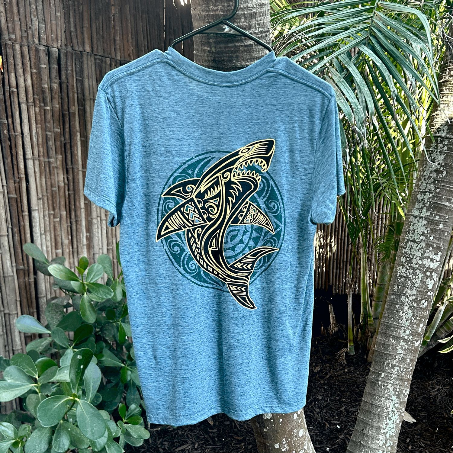 Tribal Shark Mens T