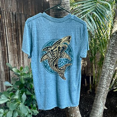Tribal Shark Mens T