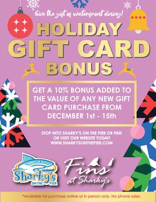 Holiday BONUS Gift Card: $50 Gift Card