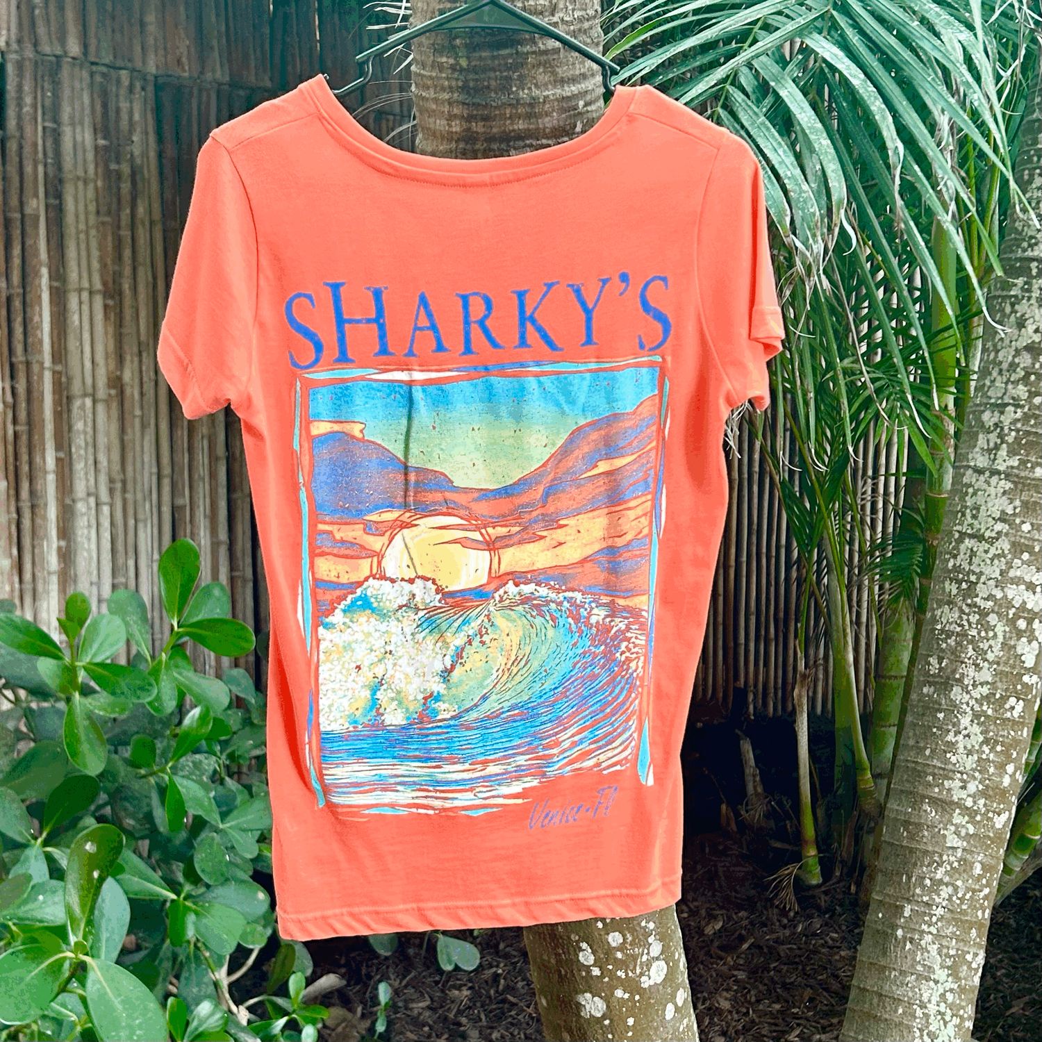 Ladies Mel V Neck T
