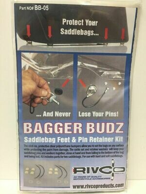 Rivco Bagger Budz Saddlebag Feet &amp; Pin Retainer Kit (BB-05, 3501-0818)