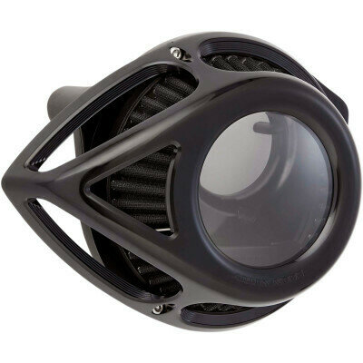 Arlen Ness Air Cleaner Clear Tear Black, 00-17 Twin Cam (18-979, 1010-2557)