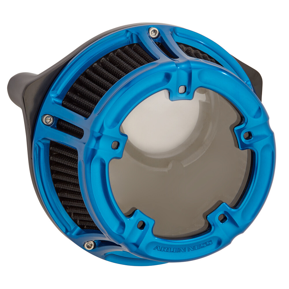 Arlen Ness Method Air Cleaner Blue, 91-Up XL Sportster (18-183, 1010-2541)