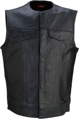 Z1R Motorcycle Vest Black Leather 338 Large (2830-0356)