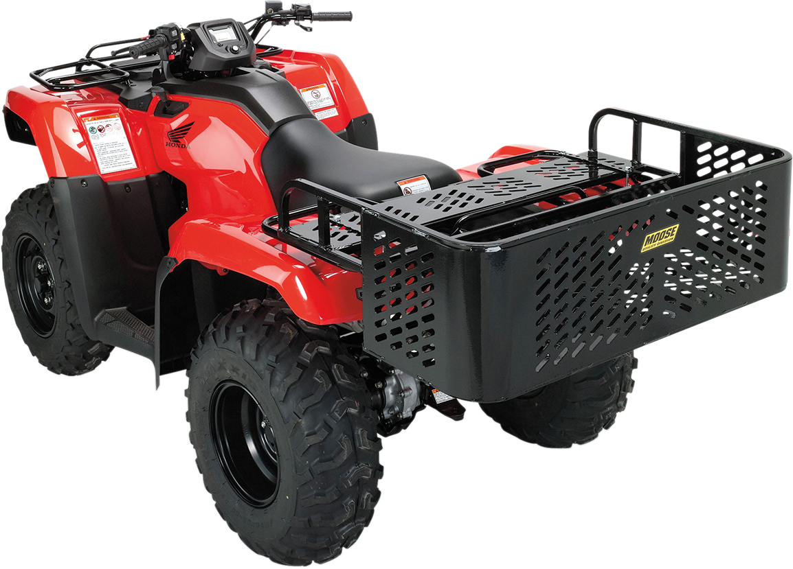 Moose ATV Rear Drop Rack Utility Bed, Black (15120218)
