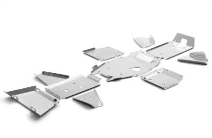 CFORCE 600 2020-2022 2-Up Skid Plate Aluminum, CFMOTO OEM (9CS#-804200-6400)