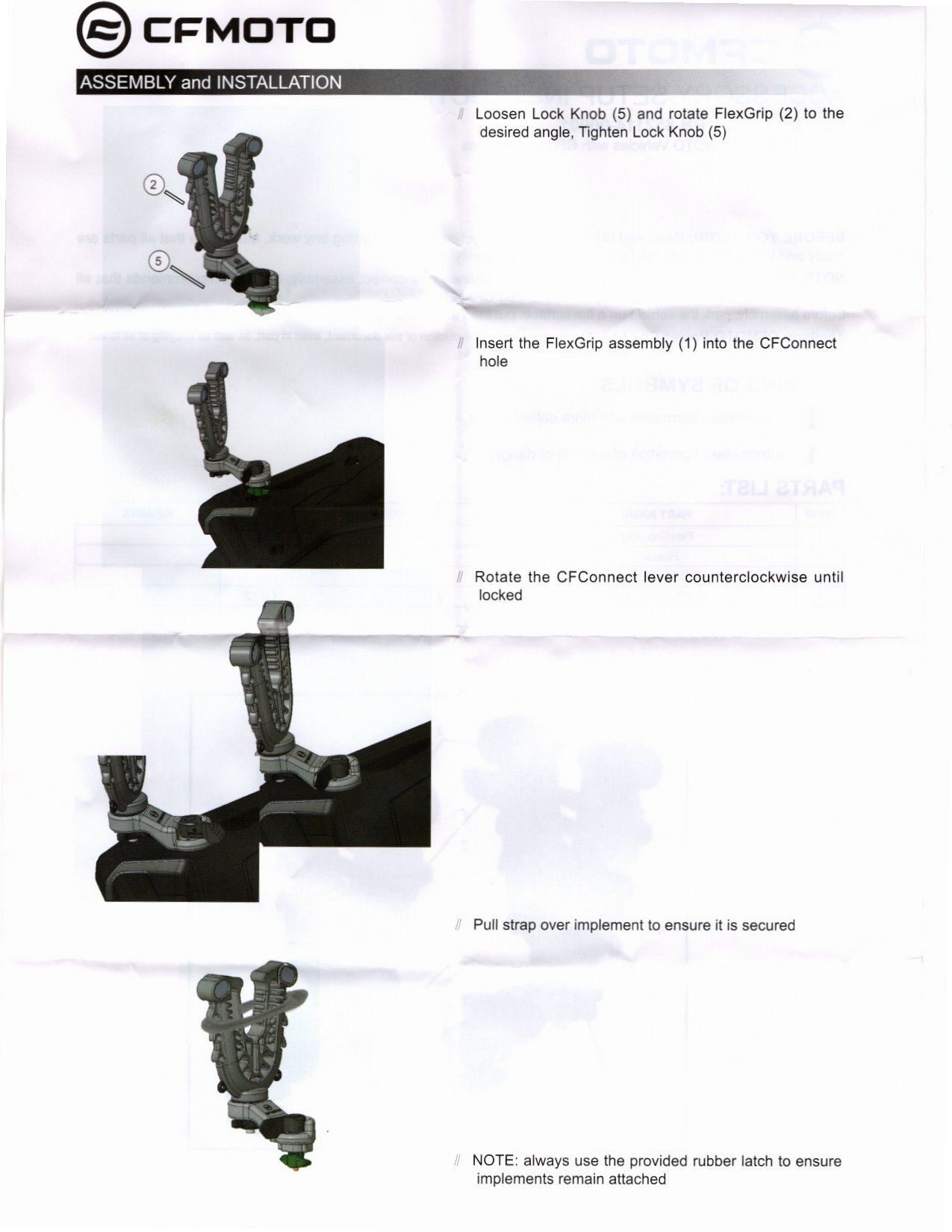 CFMOTO FlexGrip Tool Mount Pair, CFConnect OEM (852114-00001) | eBay