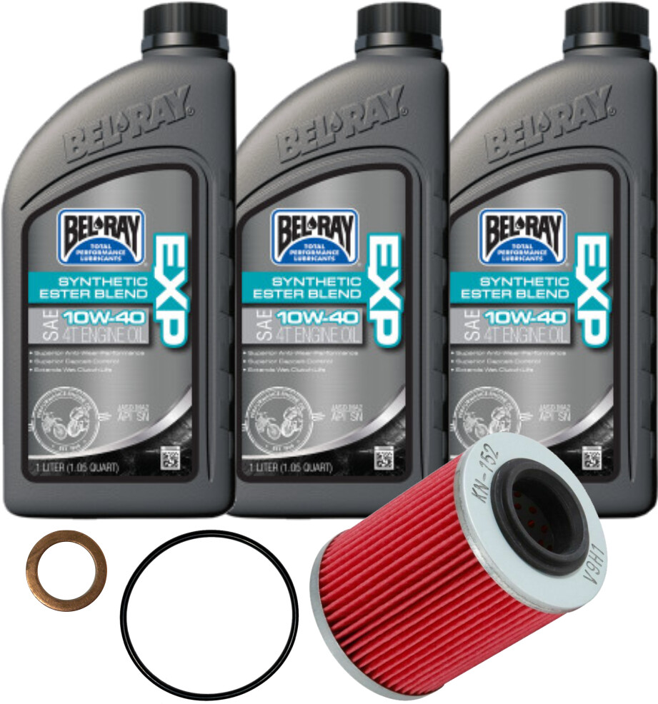 CFMOTO CFORCE/ZFORCE/UFORCE Oil Change Kit Synthetic Blend 10W-40 Bel-Ray w/O-Ring, Filter, Washer