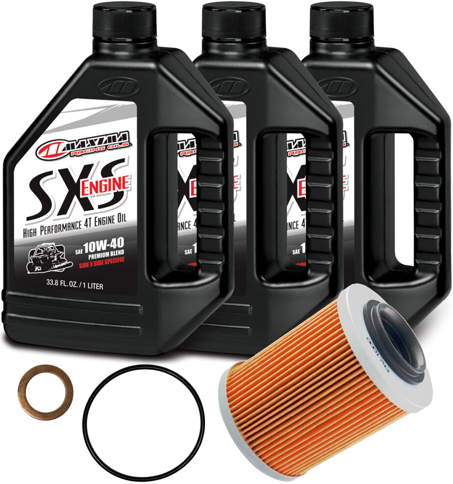 CFMOTO ZFORCE/UFORCE SXS Oil Change Kit 10W-40 Maxima w/O-Ring, Filter, Washer, Mineral