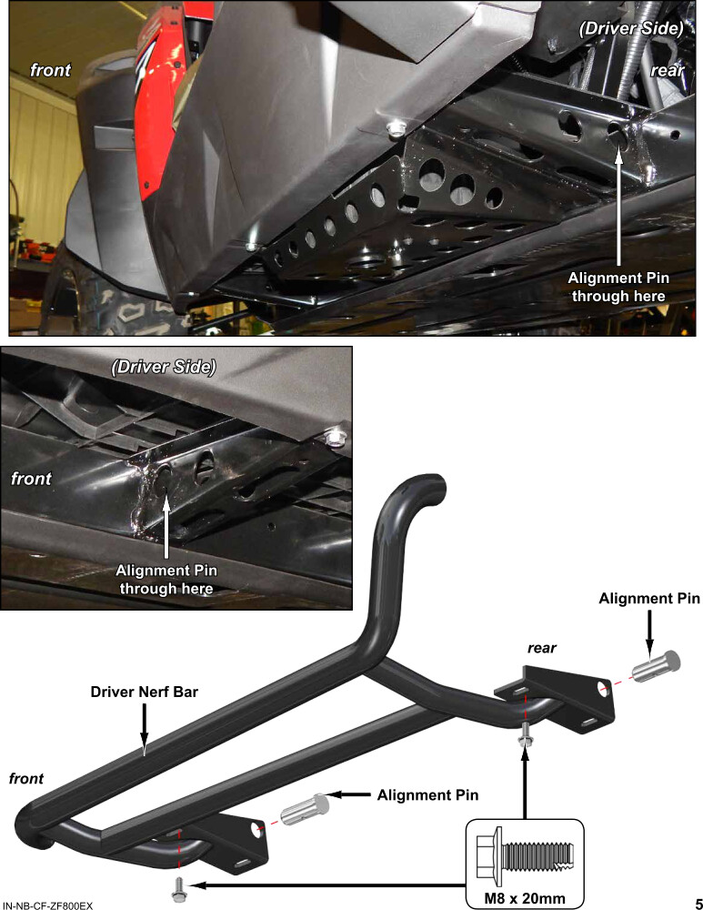 CFMOTO ZForce Nerf Bar Rock Slider Guards 500/800/1000, SuperATV